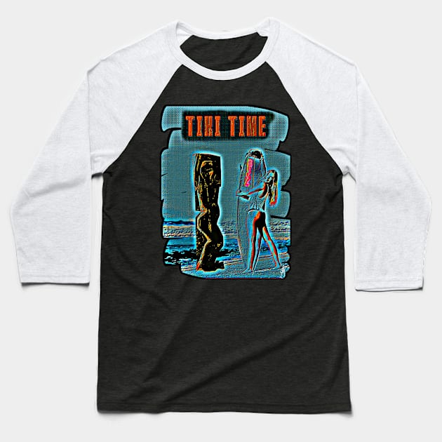 Tiki Time Tikinis Baseball T-Shirt by Share_1